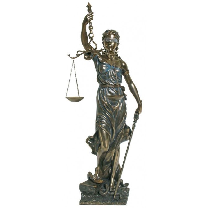 Justitia s tehnico in mečem