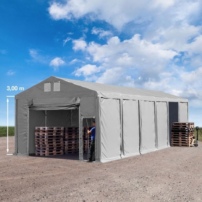Skladiščni šotor 5mx10m - 3,6m str.višine, PVC 850, z vrati(na zadrgo,na dvig,drsna vrata) | brez statike PROFESSIONAL ***** Skladiščni šotor 5mx10m - 3,6m str.višine, PVC 850, z vrati(na zadrgo,na dvig,drsna vrata) | brez statike PROFESSIONAL *****